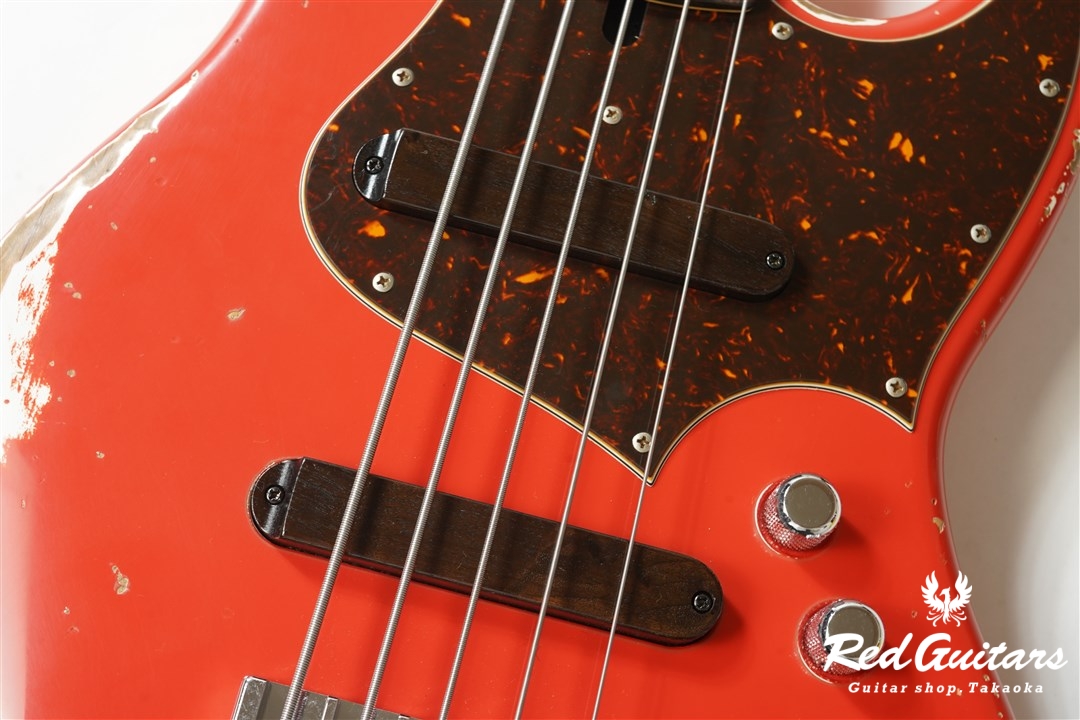 Xotic XJ-1T 5st Fiesta Red (Lacquer) Heavy Aged/Alder/R #2386